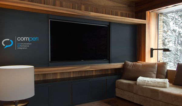 Award-winning media technology integration for residential buildings - PROJEKT CHALET B